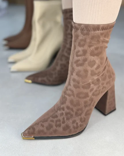 714 - نيم بوت استرج پلنگي 714