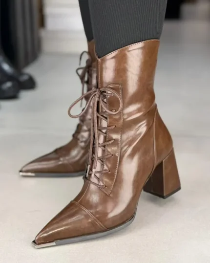 718 - بوت پنجه استيل بندي 718